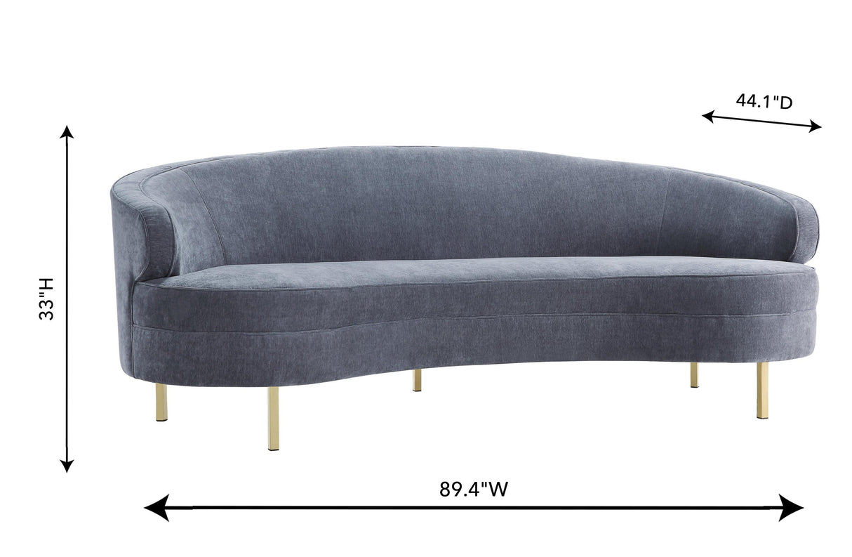 Baila 89" Velvet Sofa