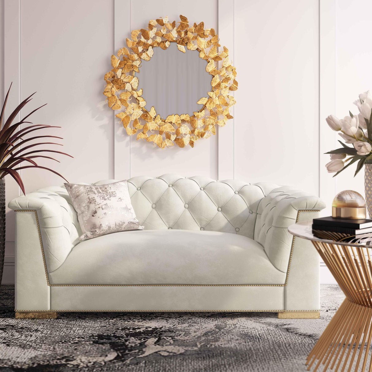 Farah 69" Velvet Loveseat