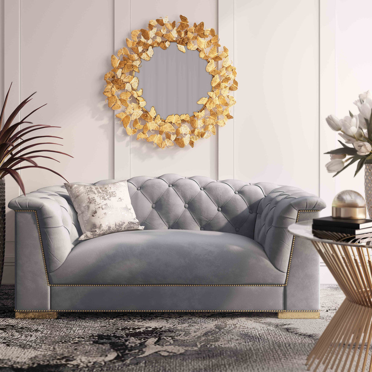 Farah 69" Velvet Loveseat