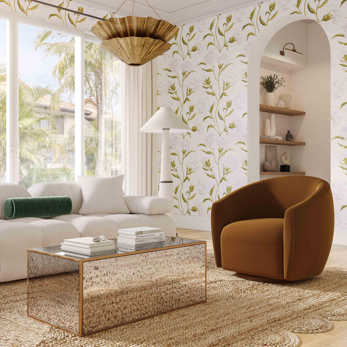 Jordan Velvet Swivel Chair