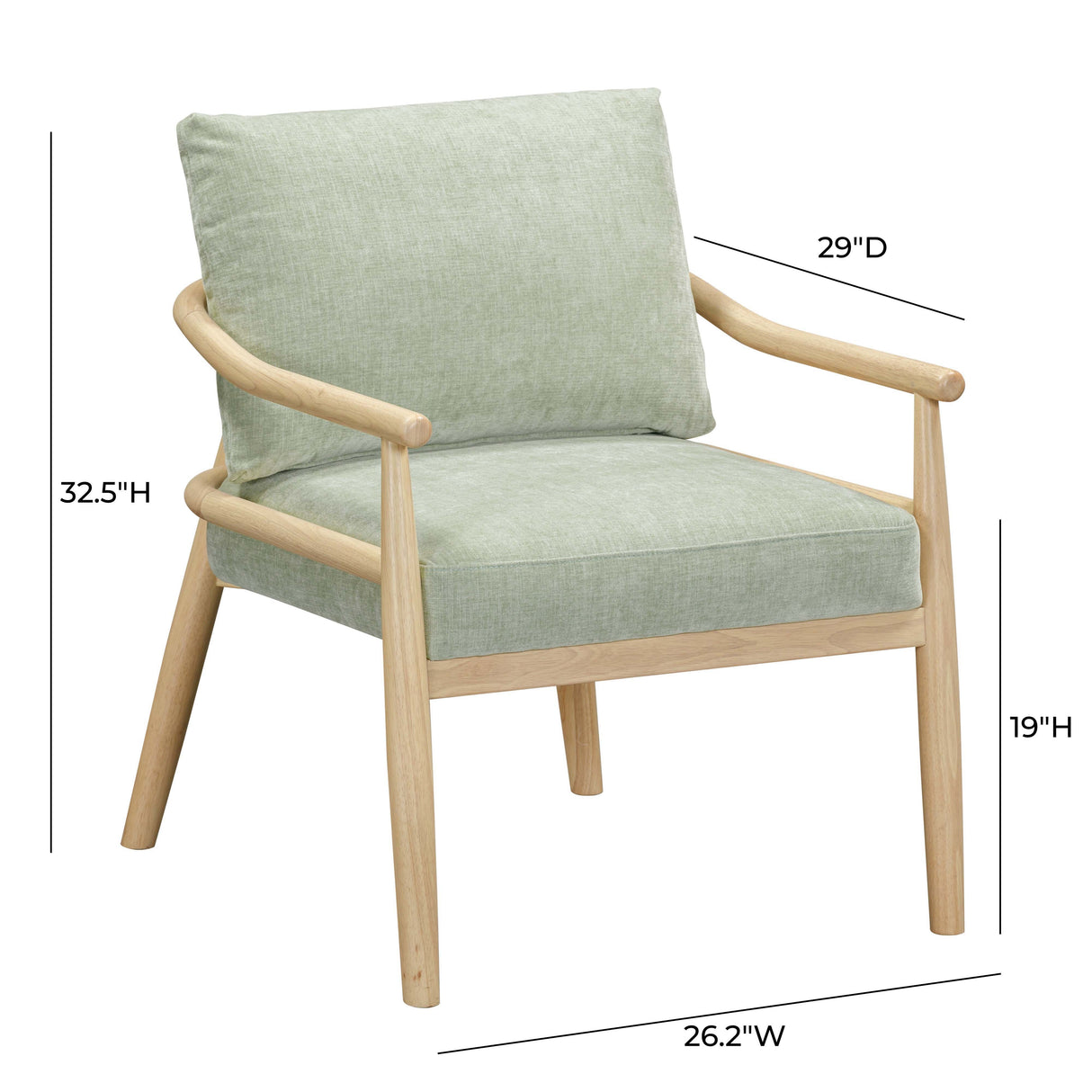 Dixie Chenille Velvet Accent Chair