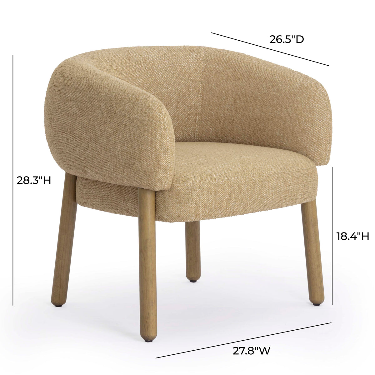 Foxy Performance Fabric Accent Chair - View 21
