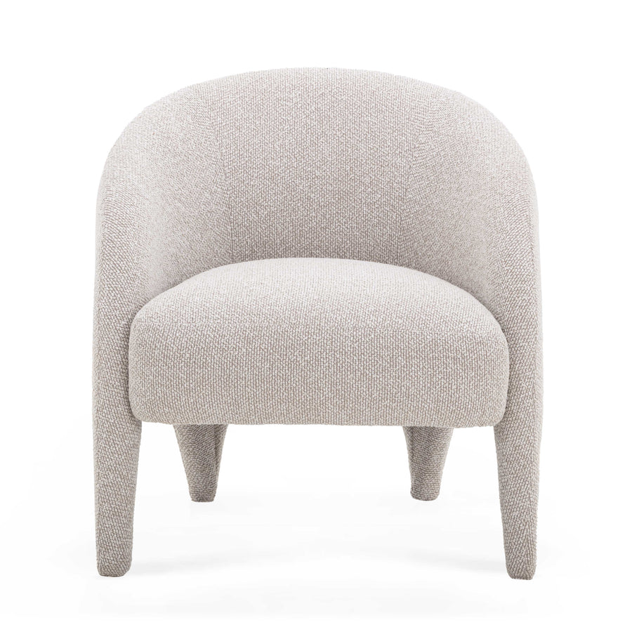 Kris Warm Grey Boucle Accent Chair
