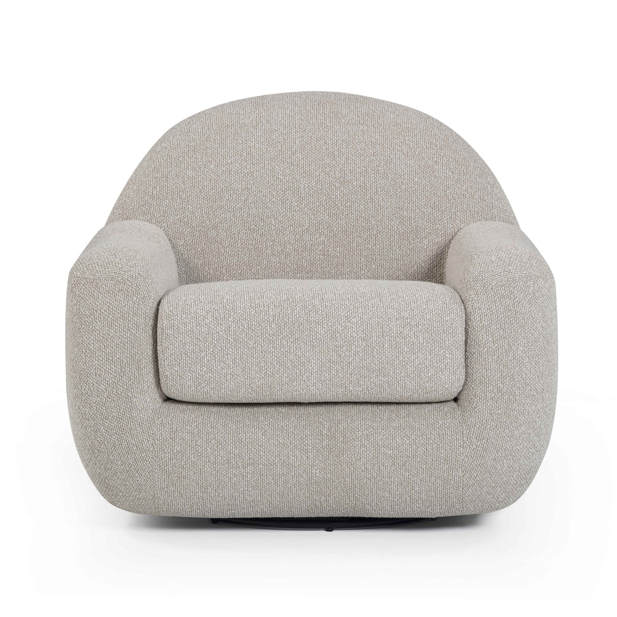 Tiago Warm Grey Boucle Swivel Chair