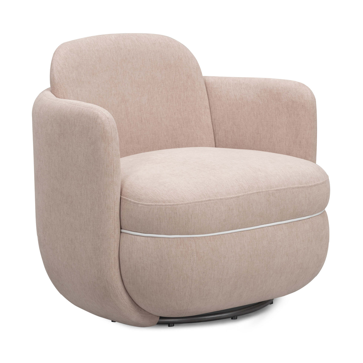 Wolfie Performance Chenille Swivel Accent Chair - View 1