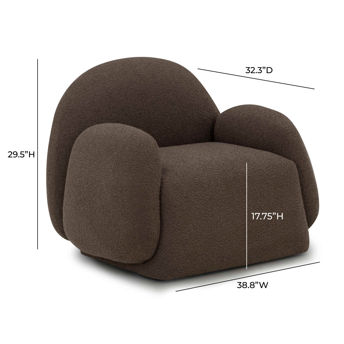Marius Contract-Grade Boucle Accent Chair - View 7