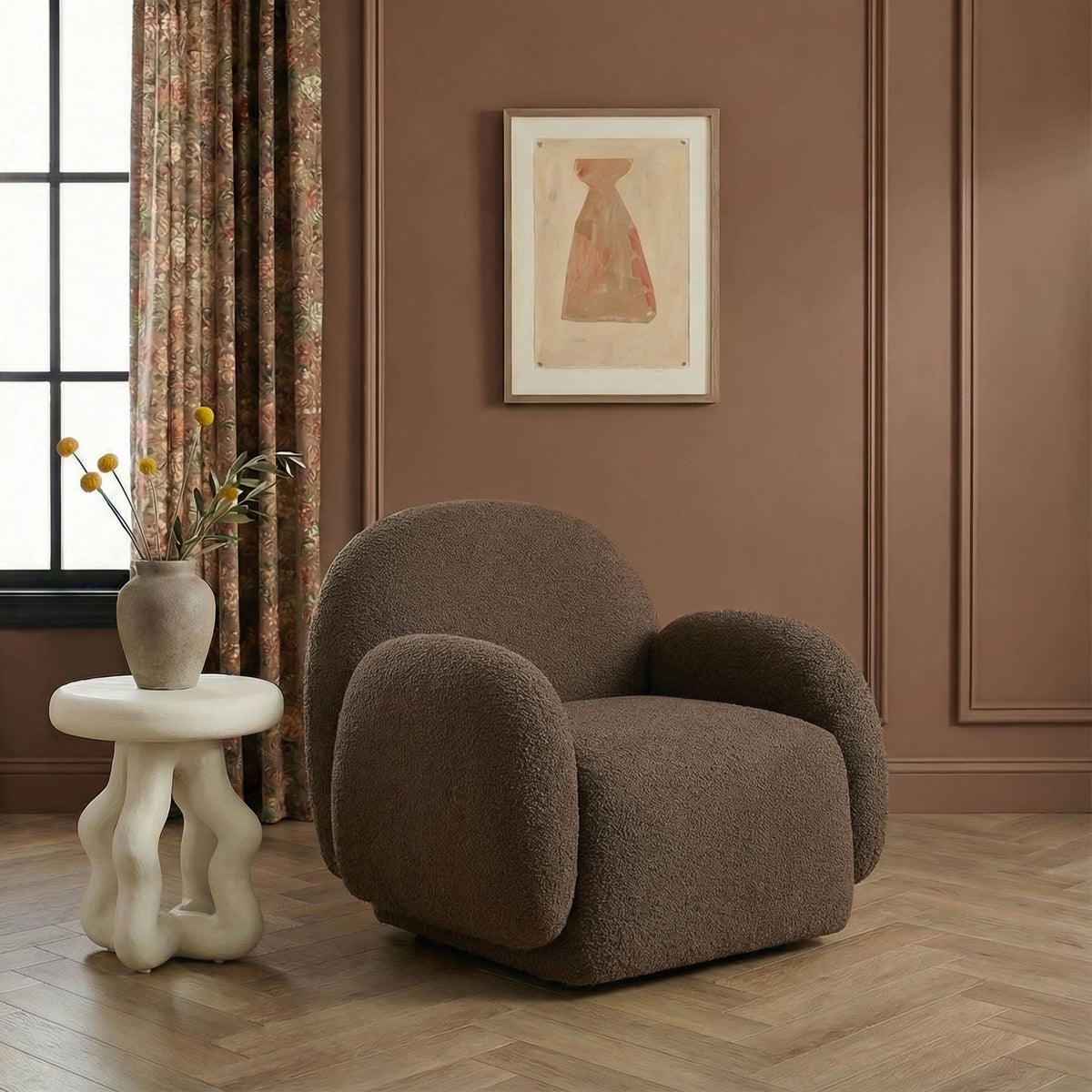Marius Contract-Grade Boucle Accent Chair - View 2