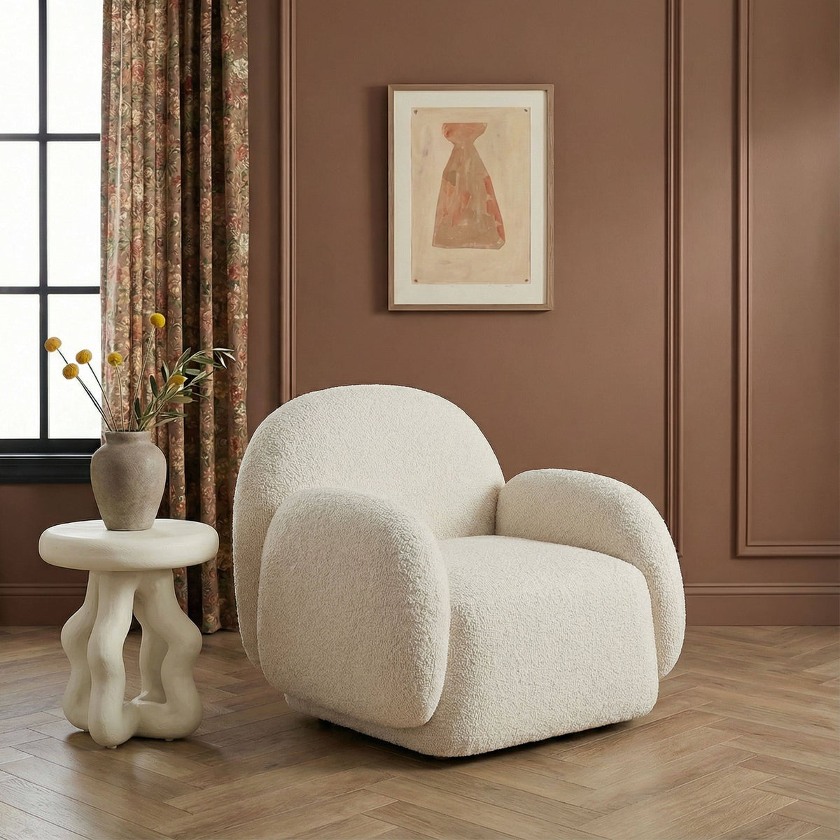 Marius Contract-Grade Boucle Accent Chair - View 10