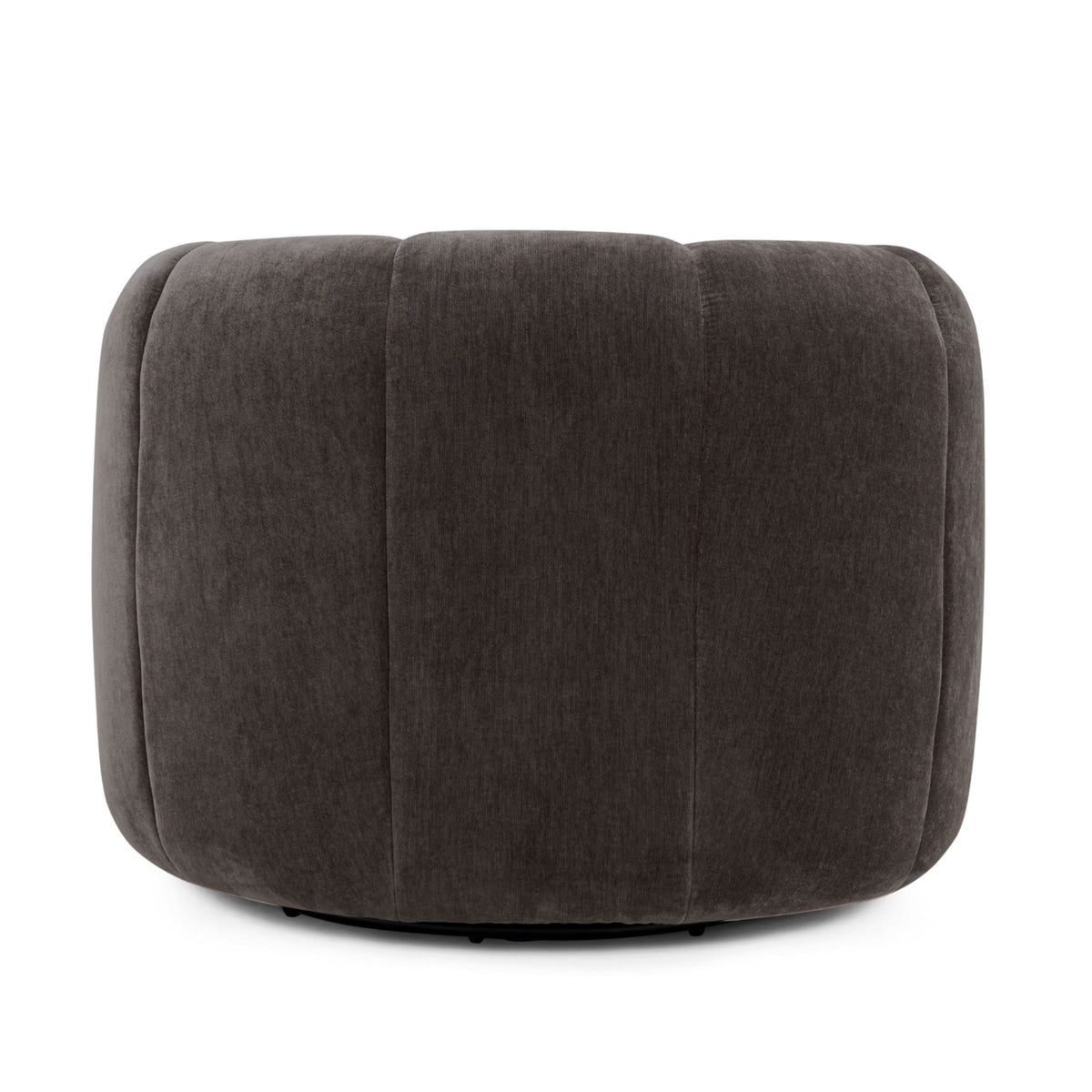 Jasmine Upcycled Contract-Grade Basketweave Fabric Swivel Accent Chair - View 13
