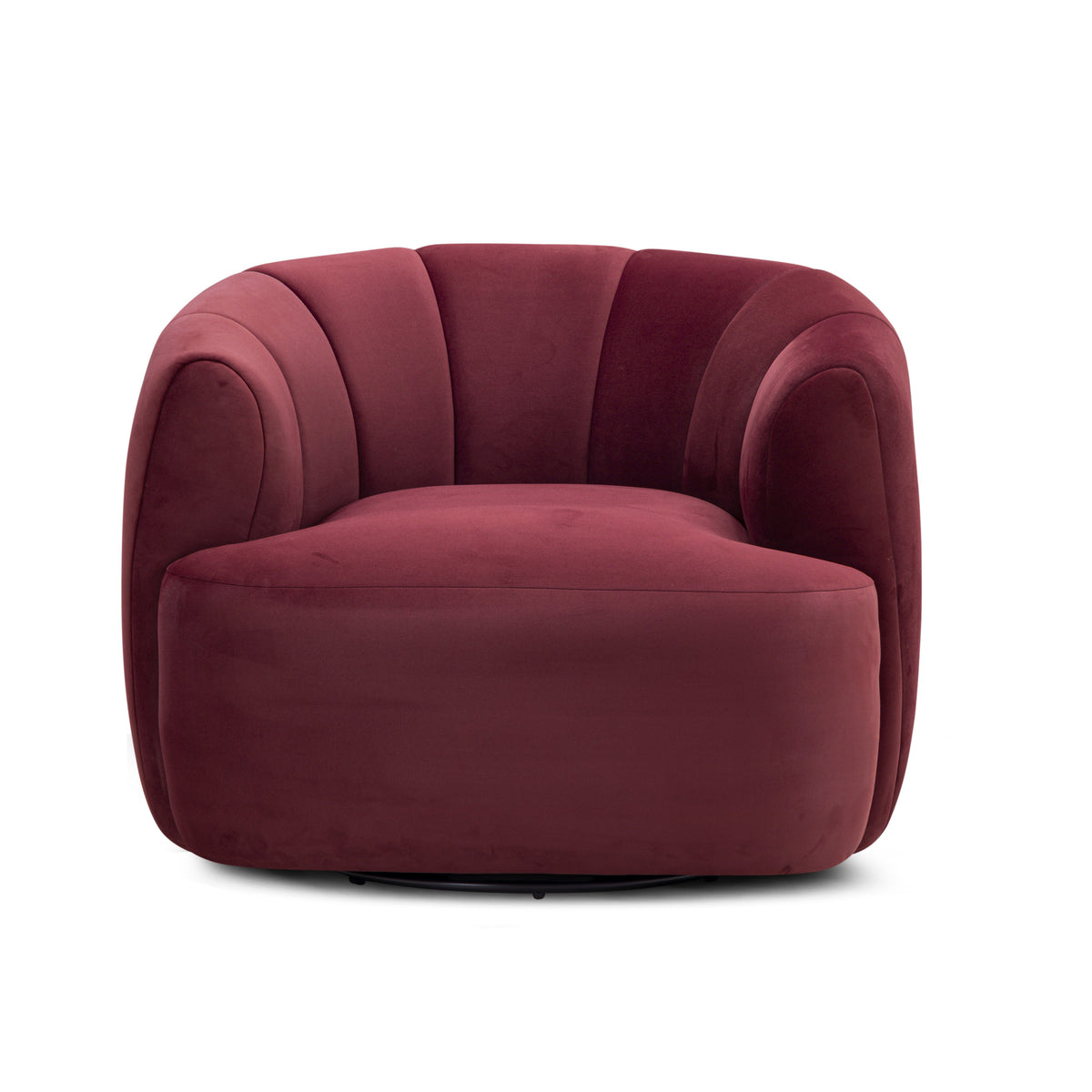 Jasmine Performance Velvet Swivel Accent Chair - View 3