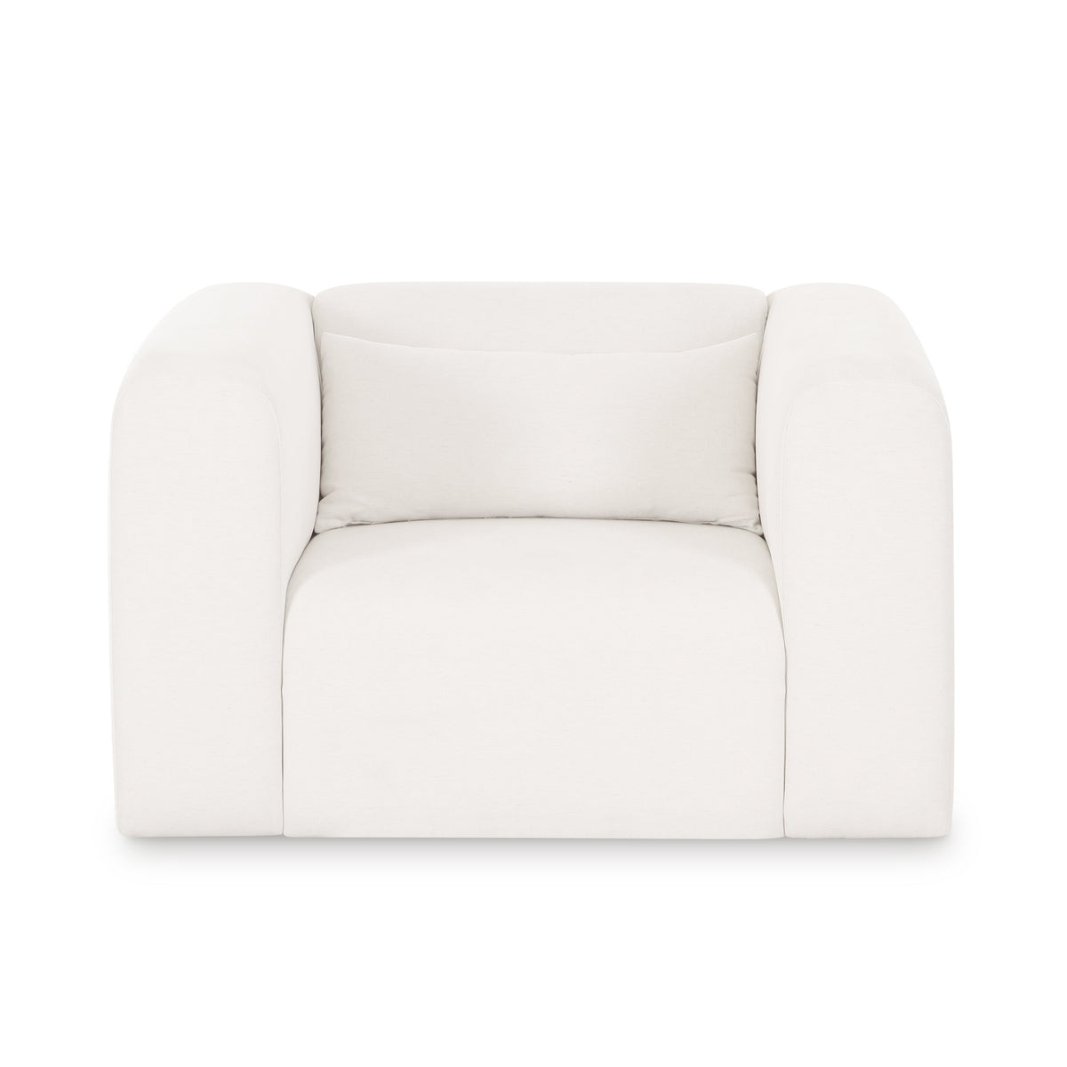 Tarra Cream Performance Chenille Accent Chair - View 3