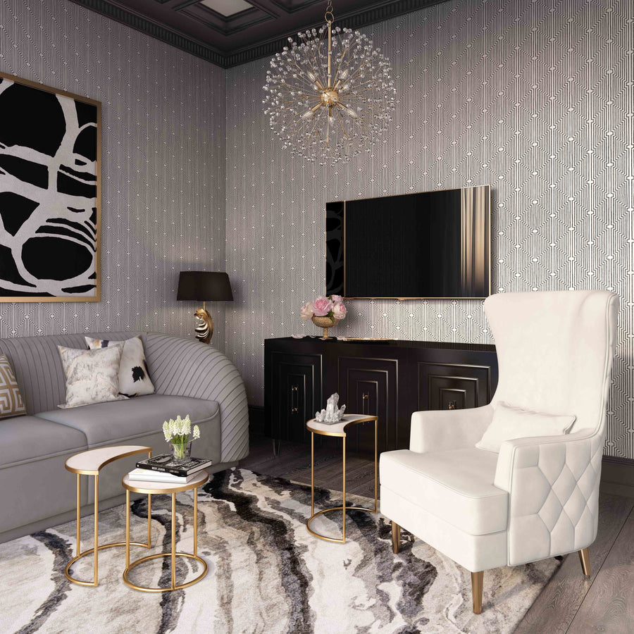 Alina Tall Tufted Back Chair