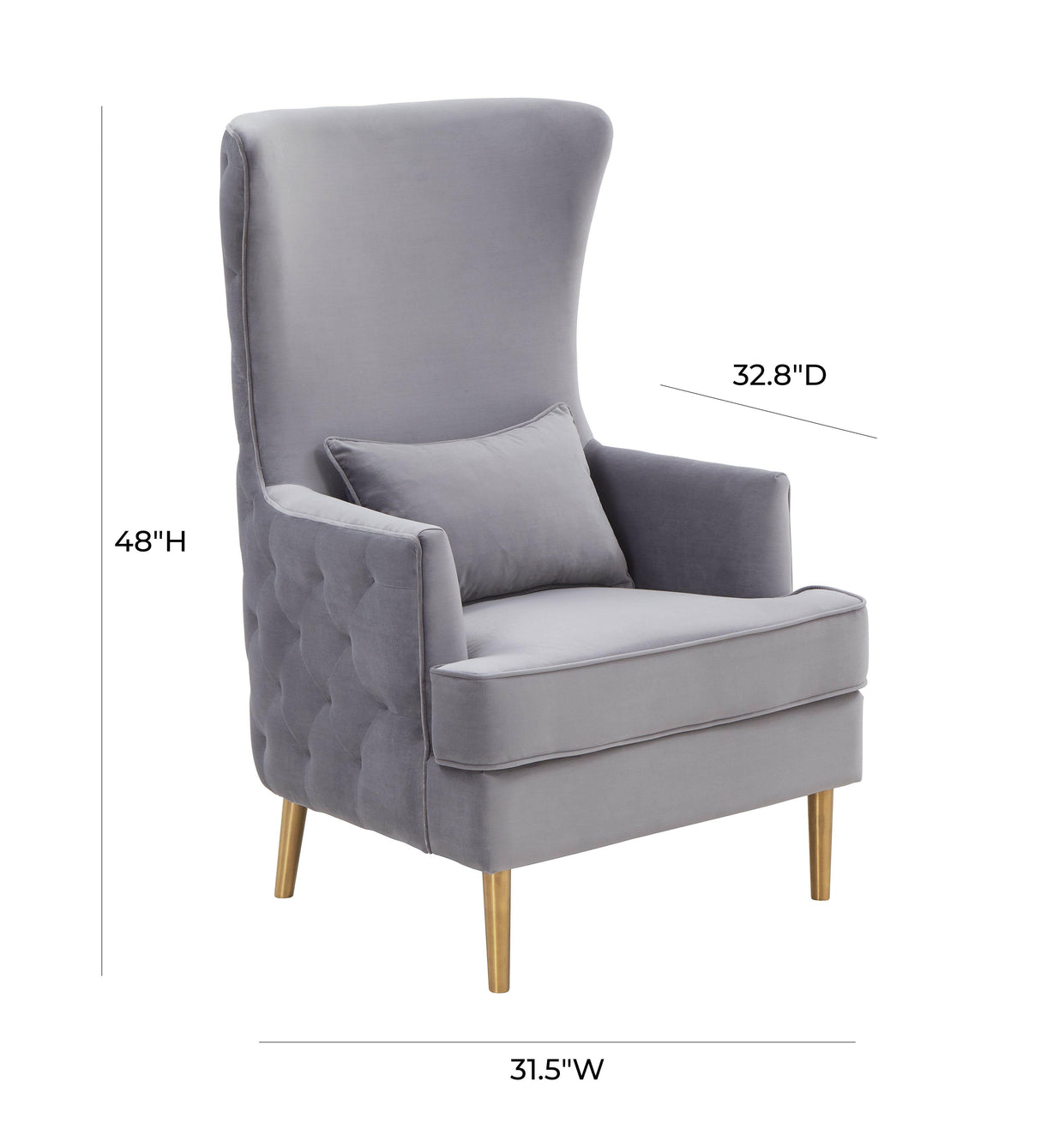 Alina Tall Tufted Back Chair