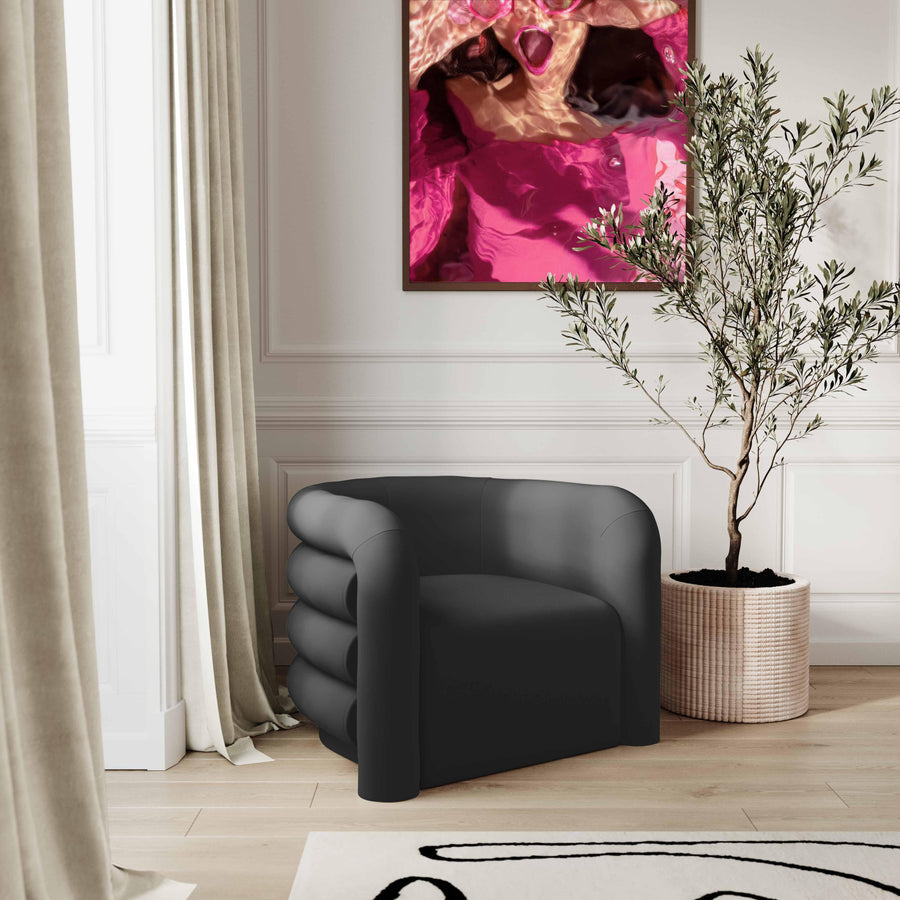 Curves Velvet Lounge Chair