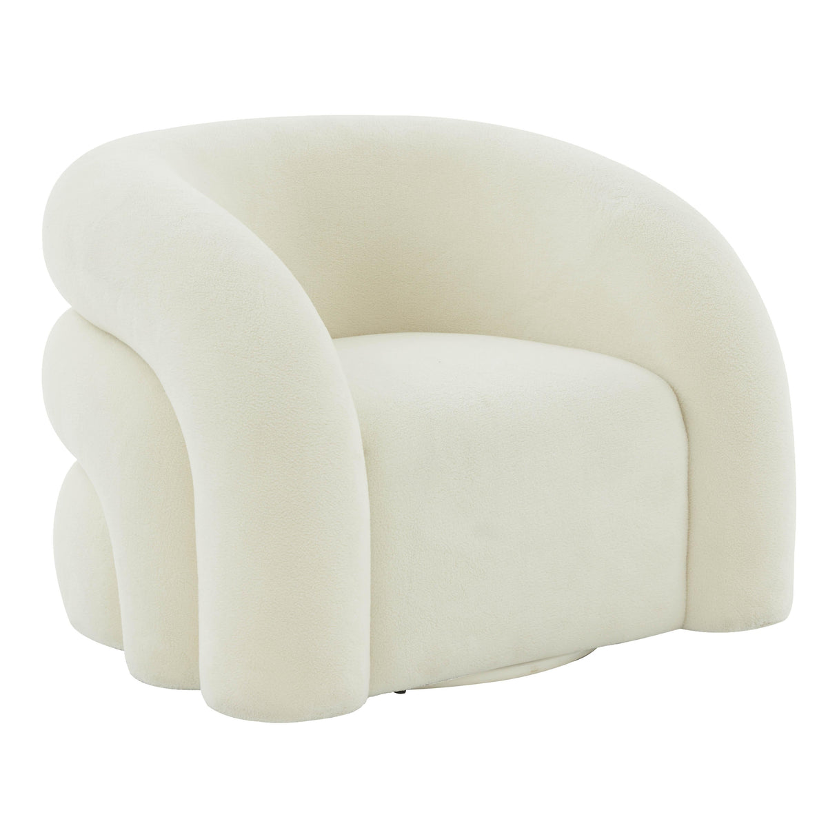 Slipper Upholstered Swivel Chair