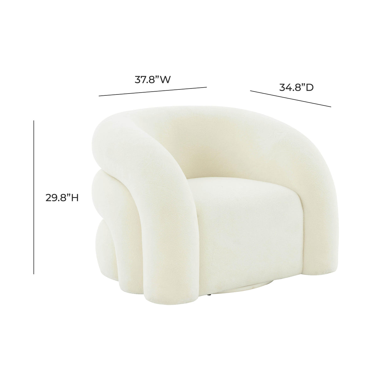 Slipper Upholstered Swivel Chair
