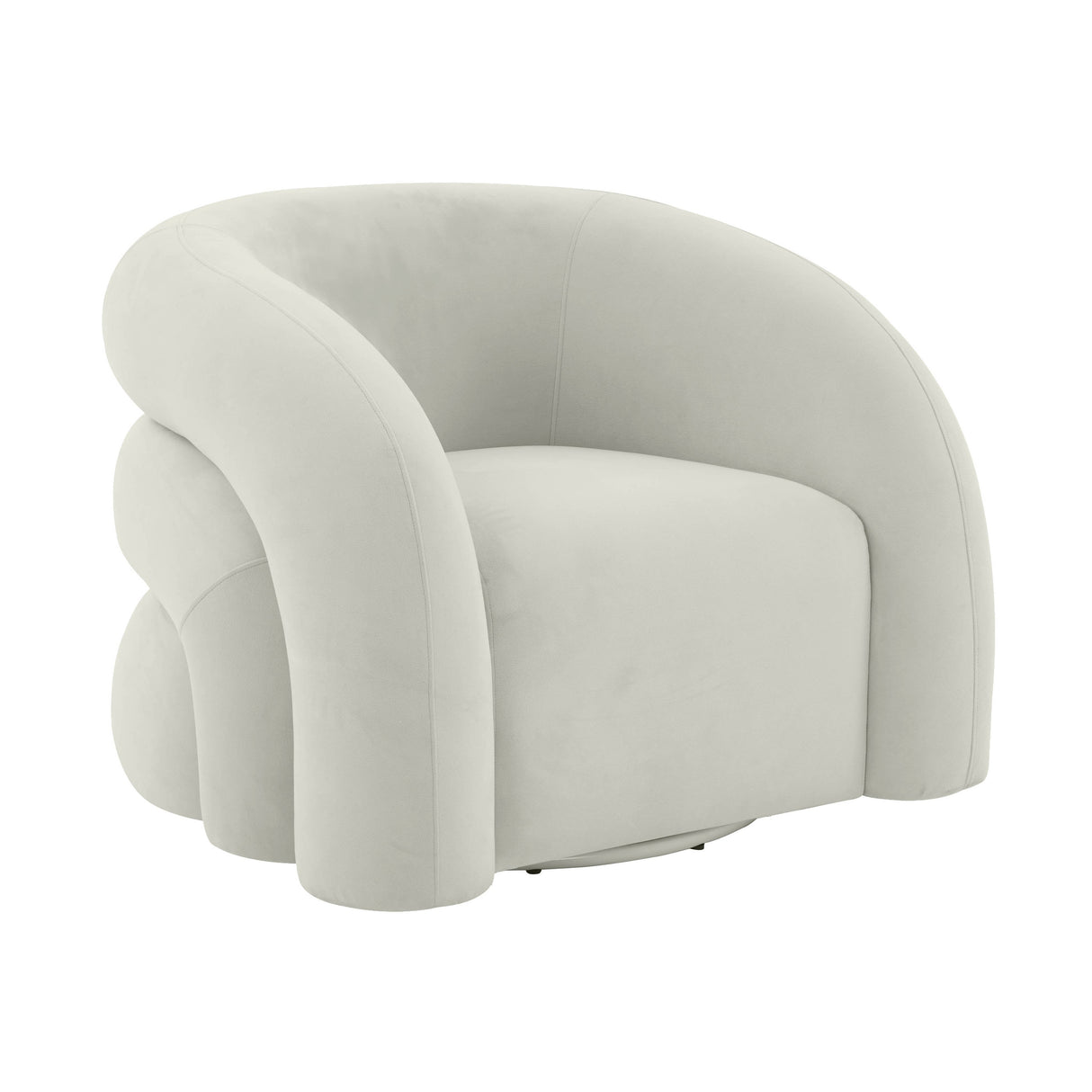 Slipper Upholstered Swivel Chair