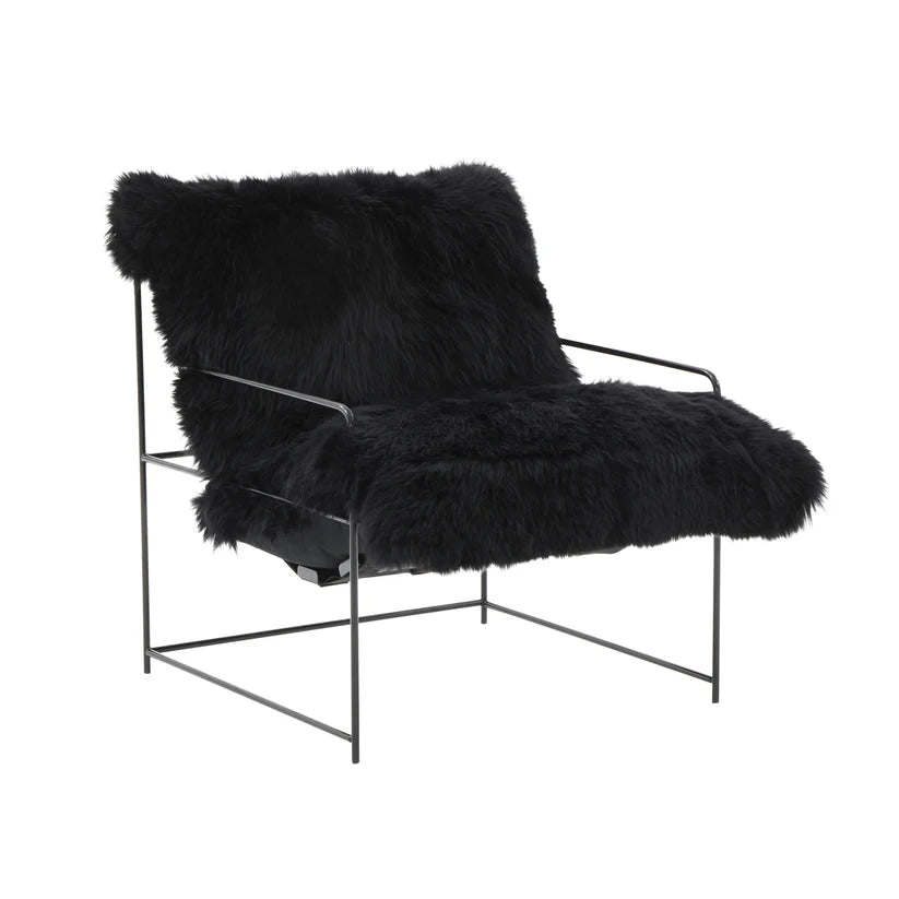 Kimi Natural Genuine Sheepskin Chair