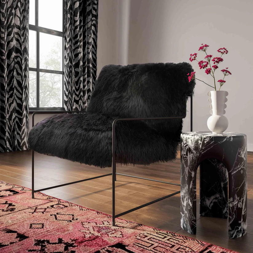 Kimi Natural Genuine Sheepskin Chair