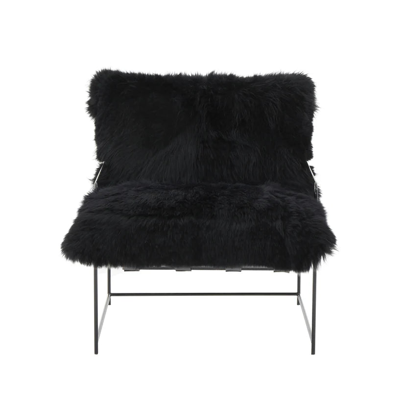 Kimi Natural Genuine Sheepskin Chair