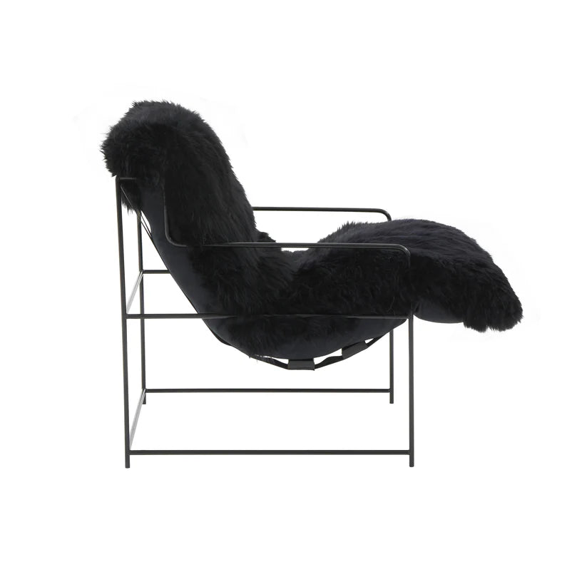 Kimi Natural Genuine Sheepskin Chair