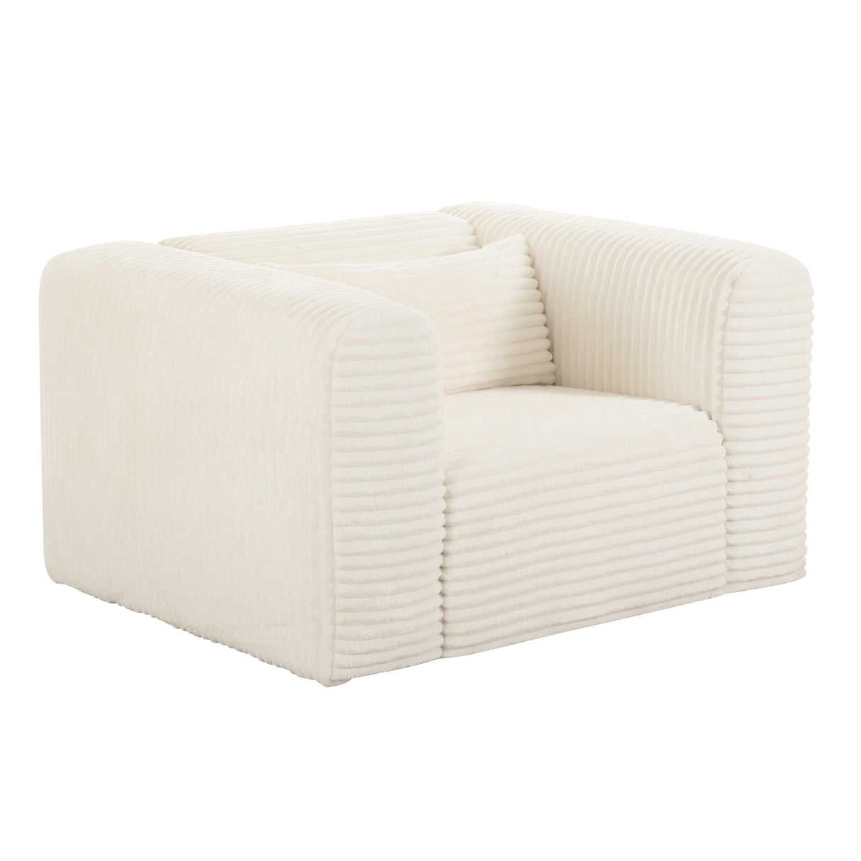 Tarra Fluffy Oversized Corduroy Armchair