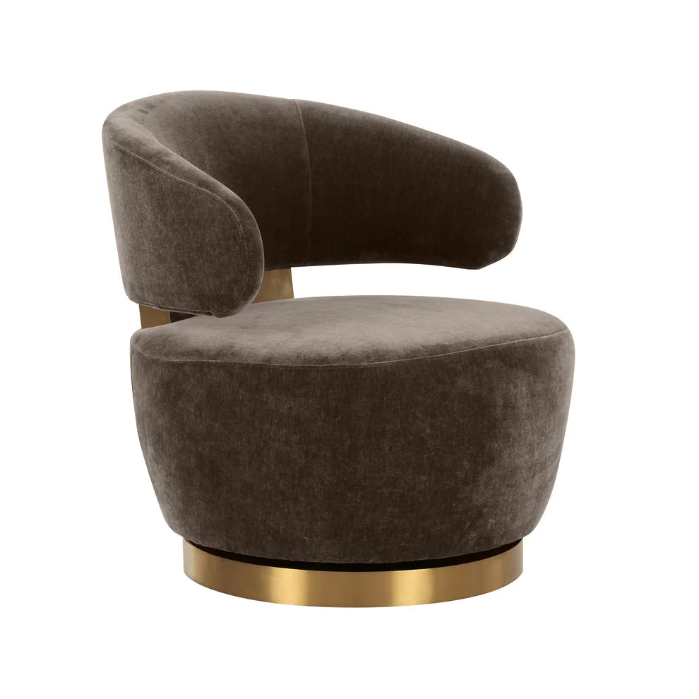 Austin Oat Recycled Fabric Swivel Chair
