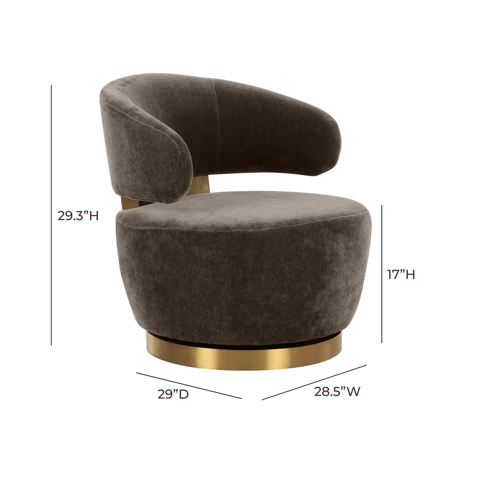 Austin Oat Recycled Fabric Swivel Chair