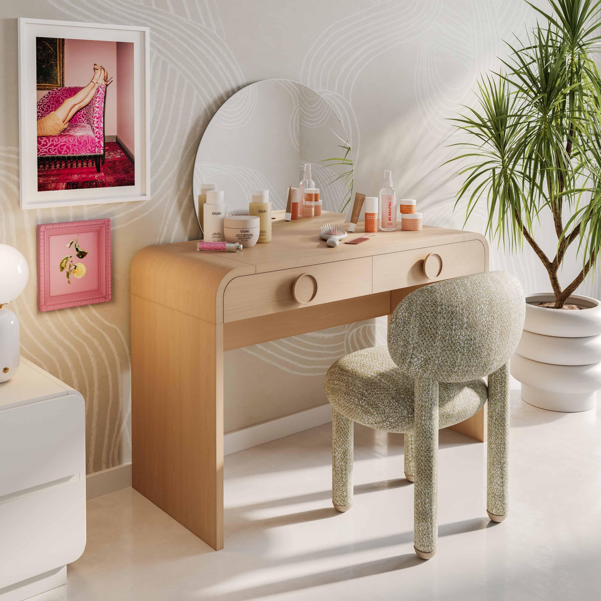 Manu Nubby Performance Fabric Side Chair