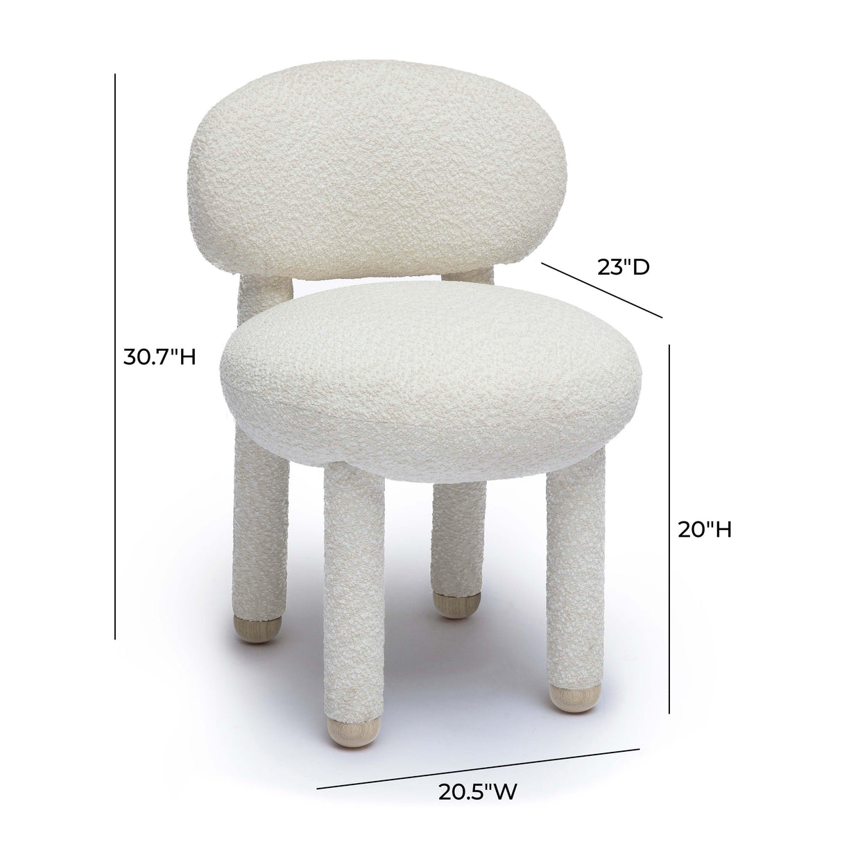 Manu Nubby Performance Fabric Side Chair