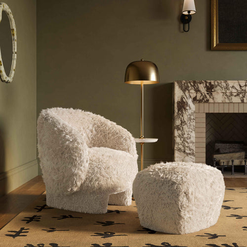 Kiki Vegan Shearling Accent Chair