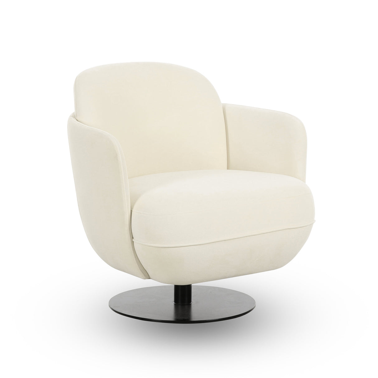 Solange Velvet Swivel Chair