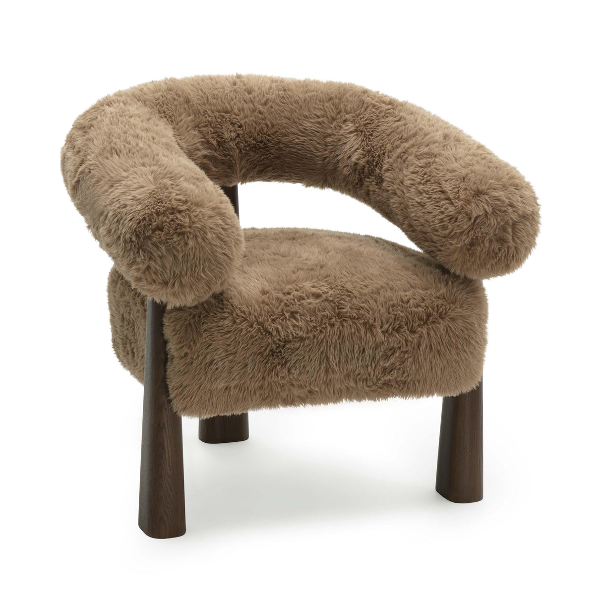 Spara Straight Vegan Shearling Accent Chair