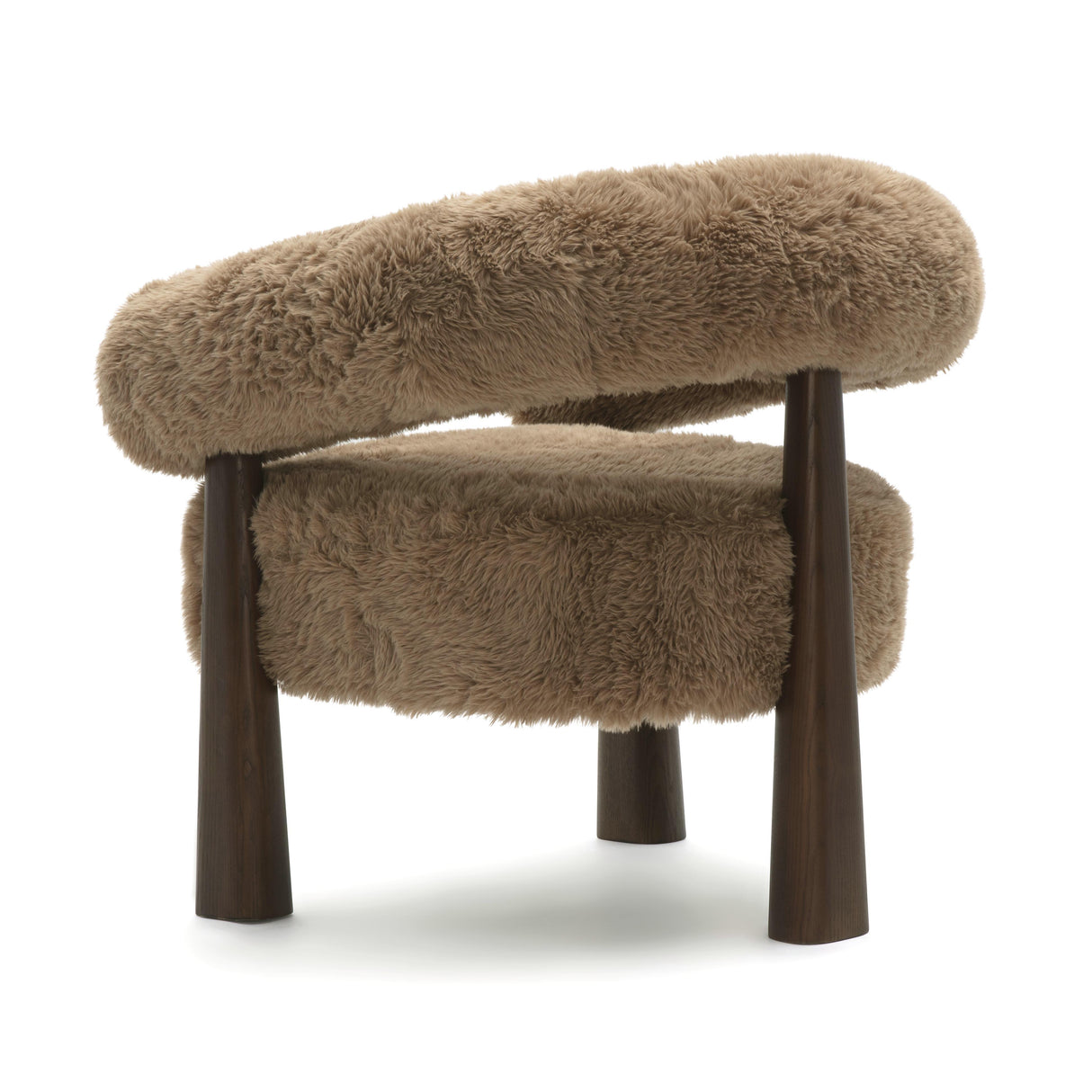 Spara Straight Vegan Shearling Accent Chair