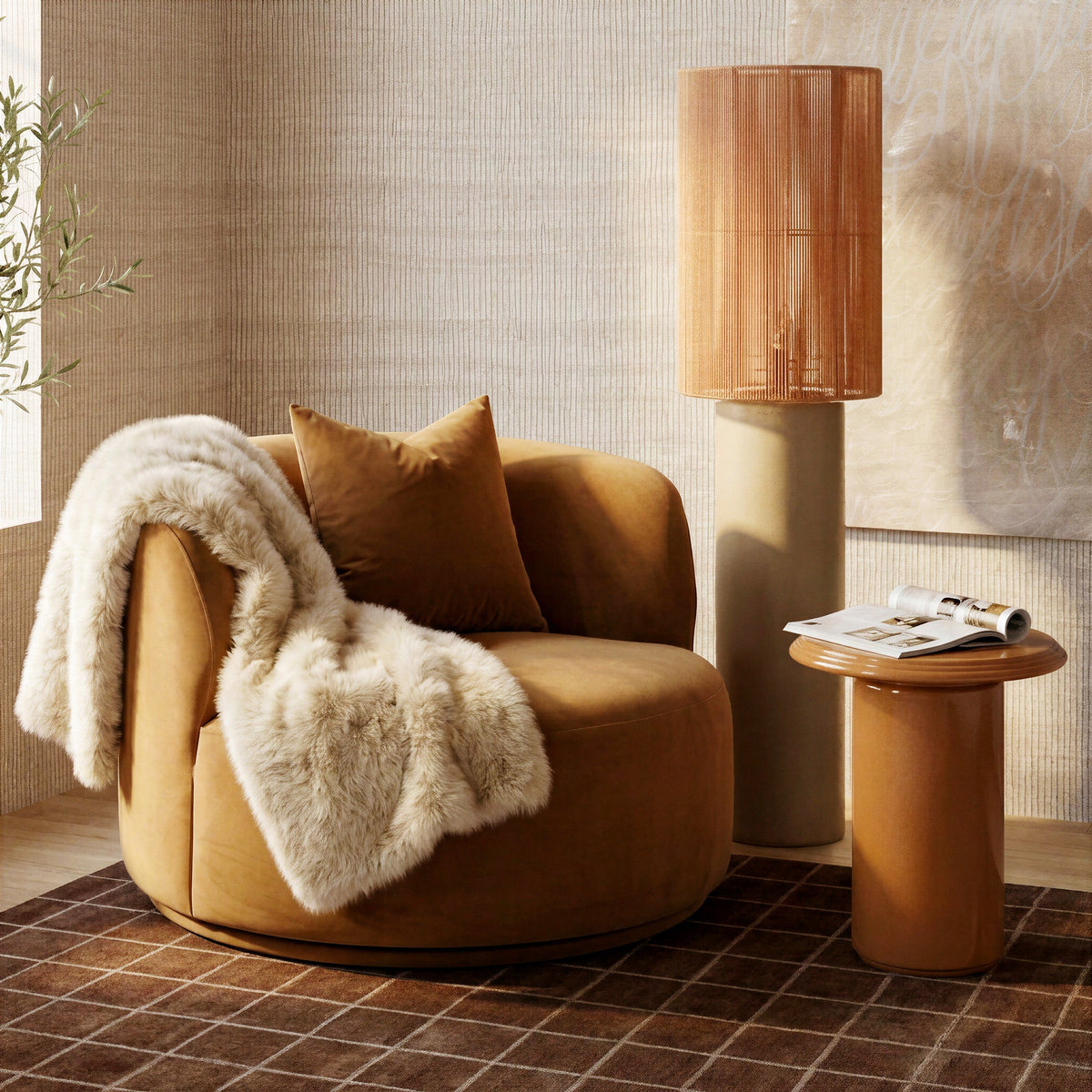 Fickle Swivel Accent Chair - View 10