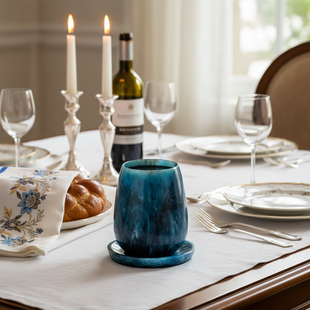 Rounded Resin Kiddush Cup