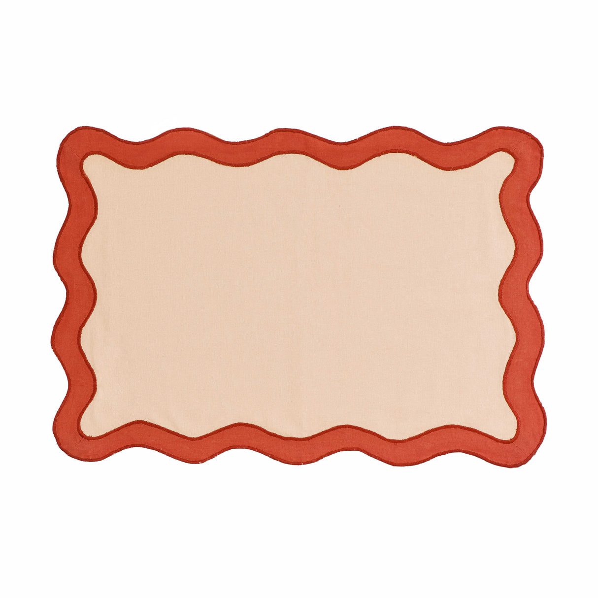 Scalloped Edge Cotton Placemat - Set of 4