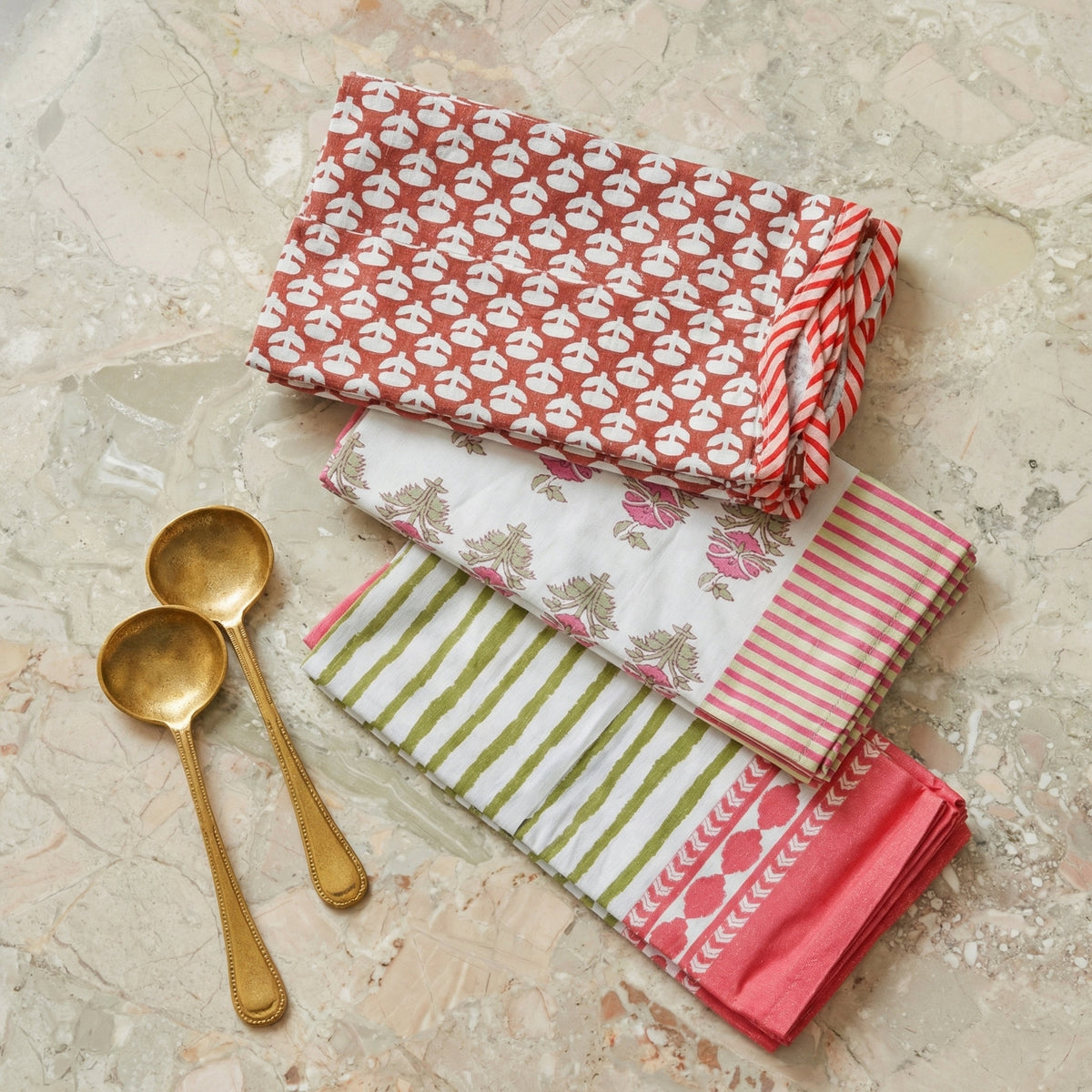 Crissy Cotton Canvas Printed Napkins - Set of 4 - View 14