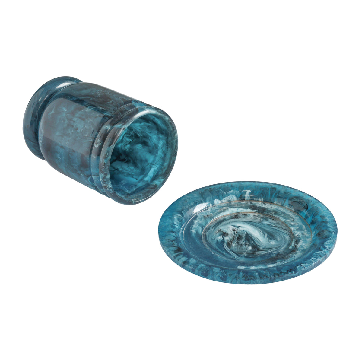 Channeled Swirl Resin Kiddush Cup - View 9