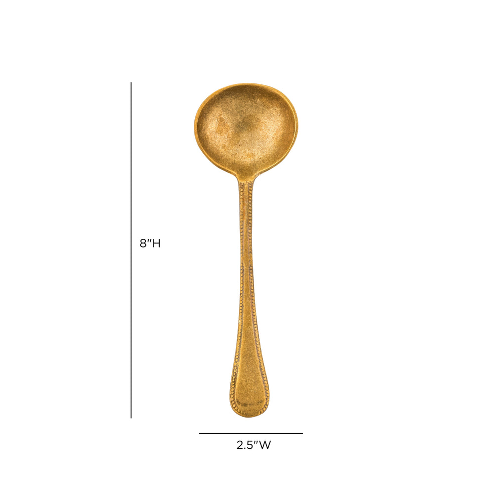 Anuja Large Brass Serving Spoon dimensions