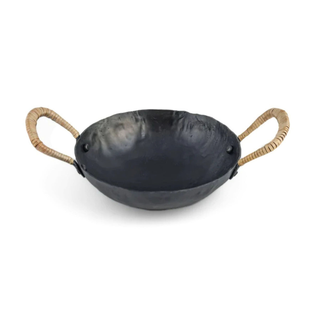 Verma Black Hammered Iron Catchall - View 2