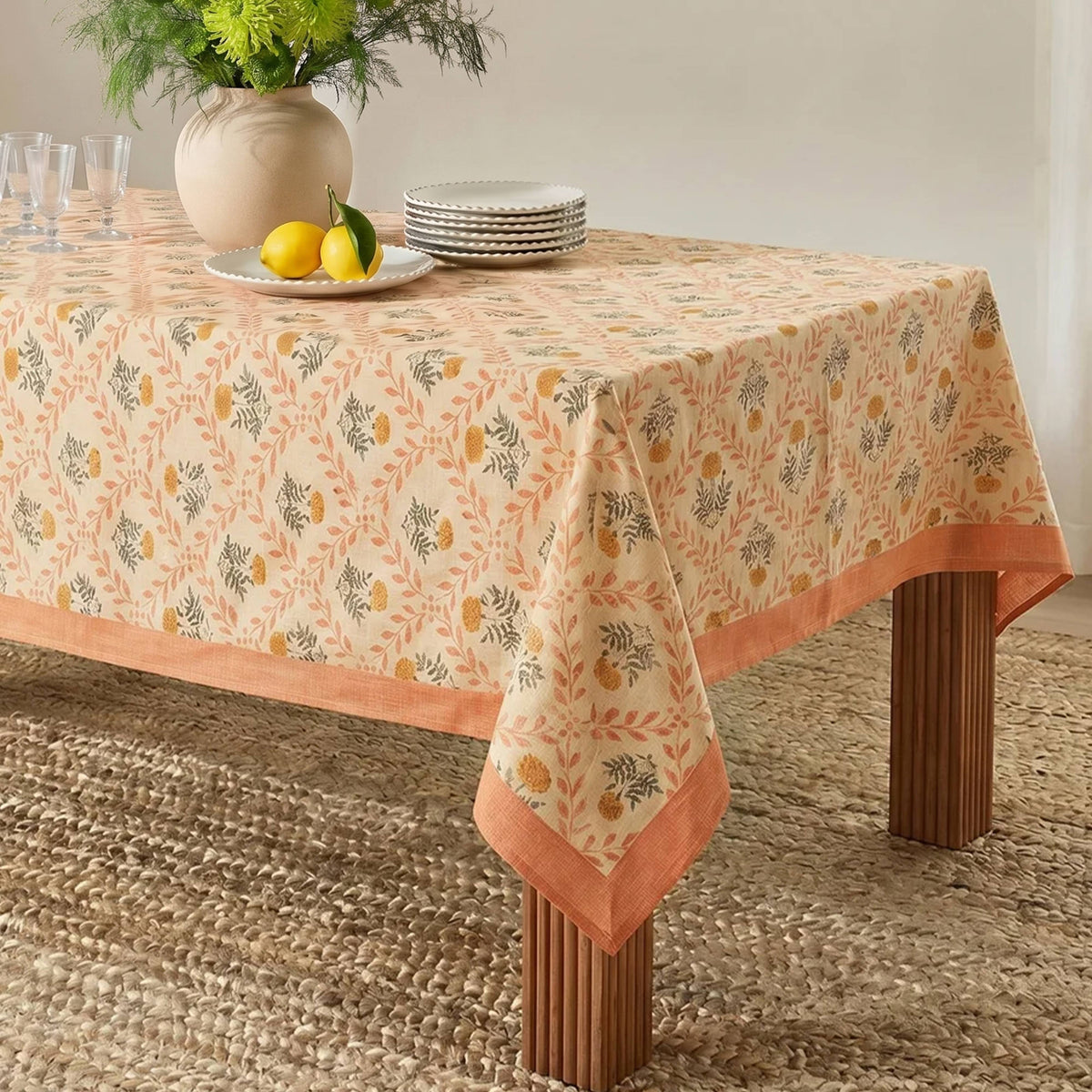 Dolce Natural Cotton Table Cloth - View 44