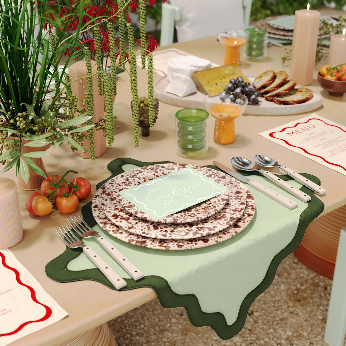 Soline Stainless Steel Flatware - Set of 5 Pieces - Service for 1