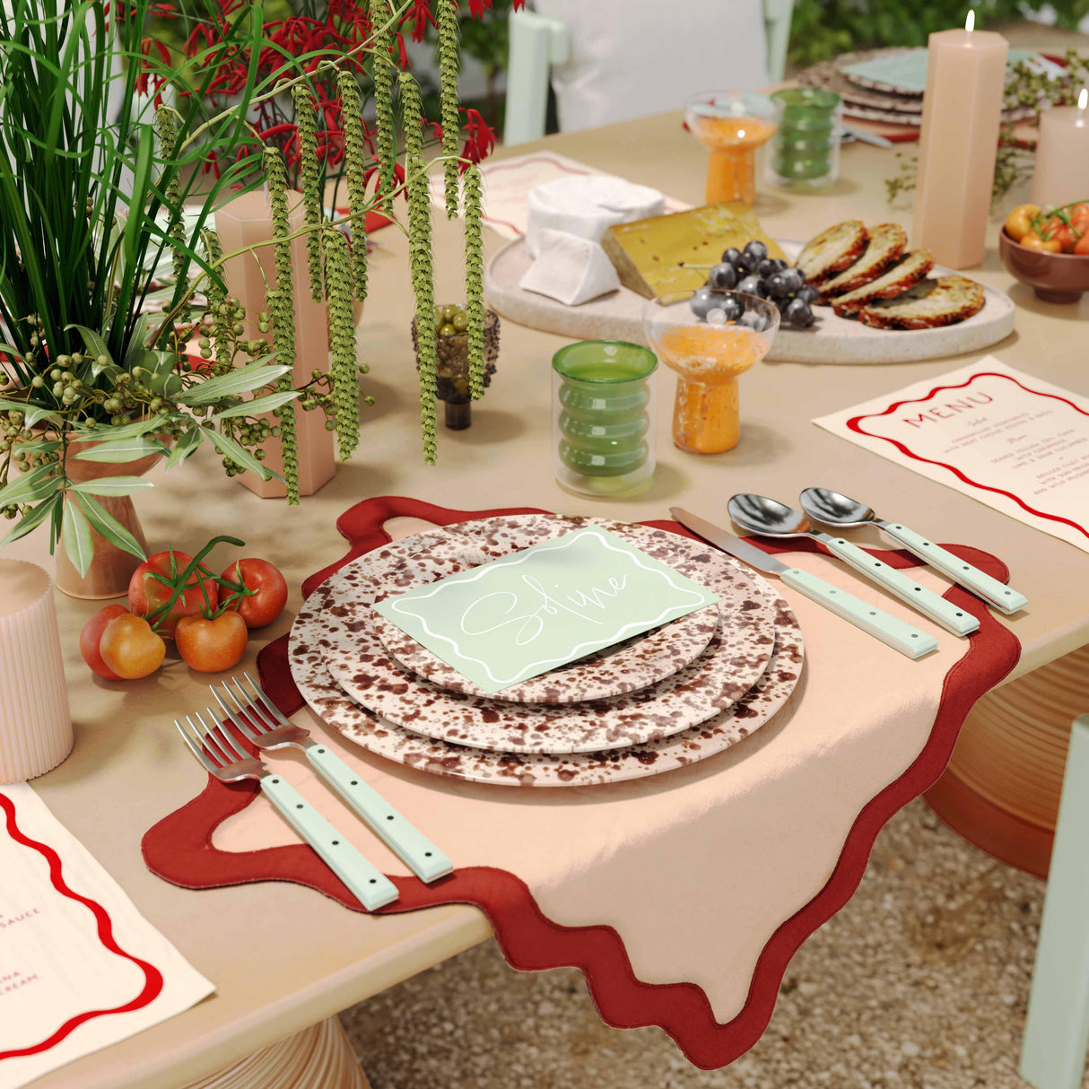 Soline Stainless Steel Flatware - Set of 5 Pieces - Service for 1