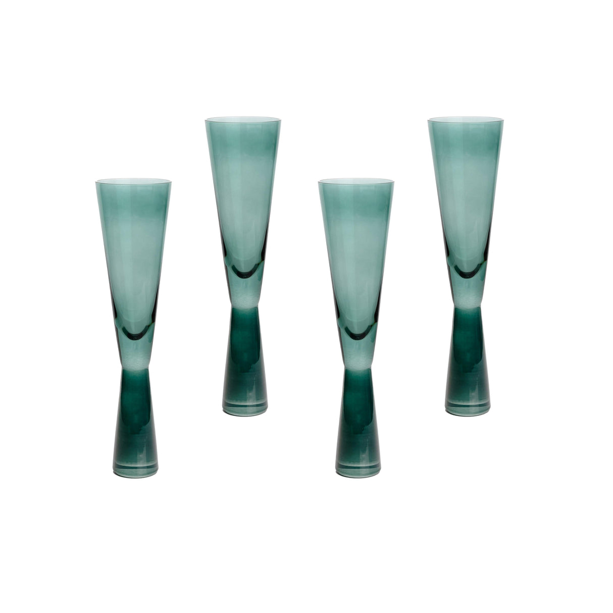 Flute Champagne Glasses - Set of 4