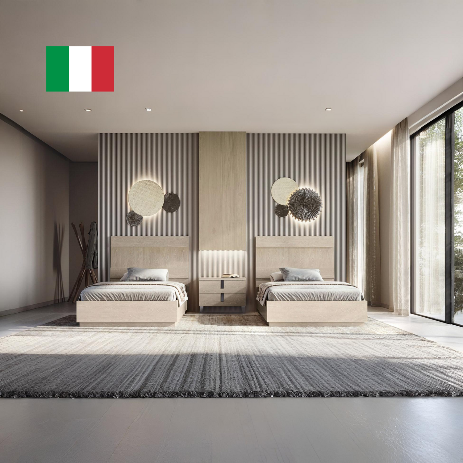 Kroma Sand Birch Bedroom Set