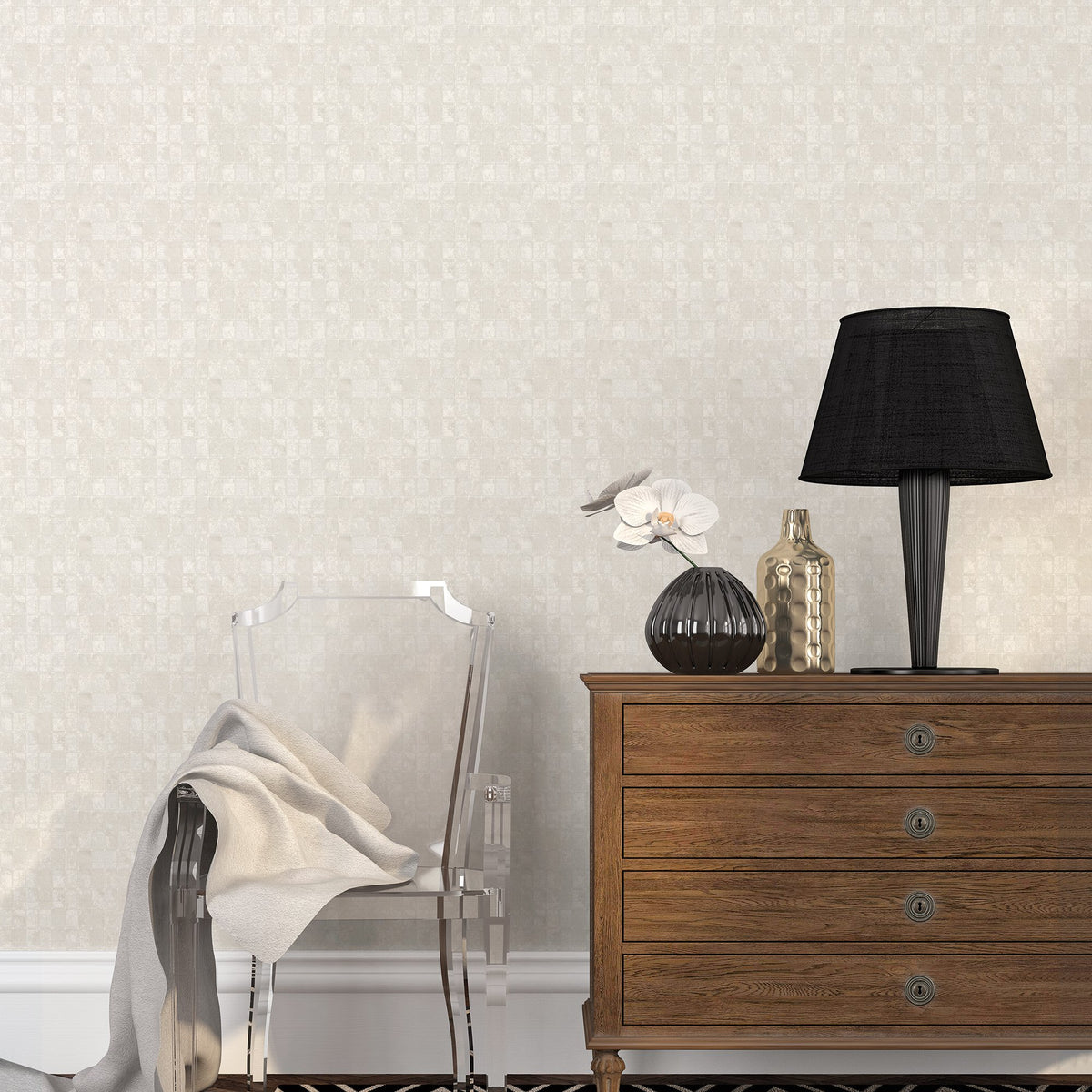 Galerie Metallic FX Metallic Tile Wallpaper