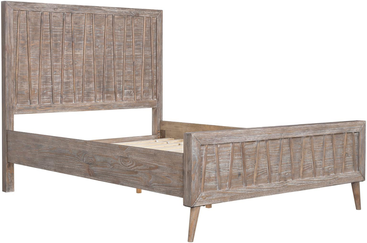 West Palm Solid Wood Bedroom Set with Bed, Dresser, Mirror & Chest