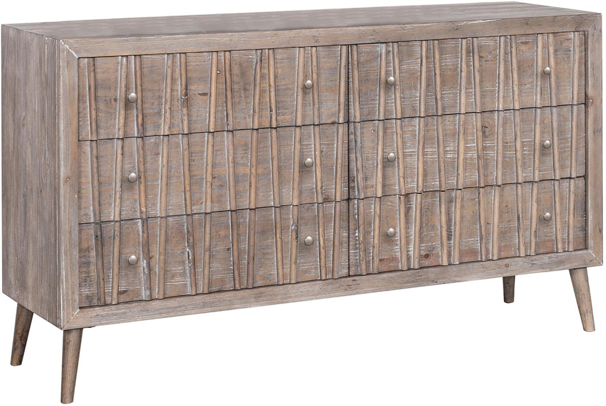 West Palm Solid Wood Bedroom Set with Bed, Dresser, Mirror & Chest
