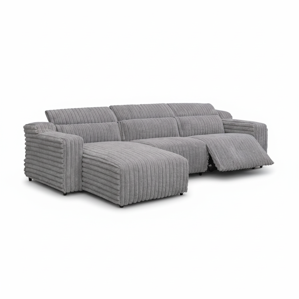 Zeal Recliner Sofa Set Power Recliner with Cup Holders & Headrests Brown